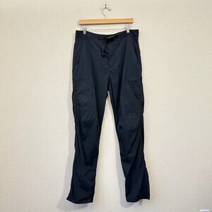 MACPAC Drift Pants Black Belted Cargo Tactical Utility Hiking Outdoor